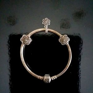 Pandora Rose Gold Charm Bracelet NWOT